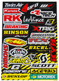 STICKER SHEET SPONSOR LOGO A, BLACKBIRD 5076A PRO-CUT