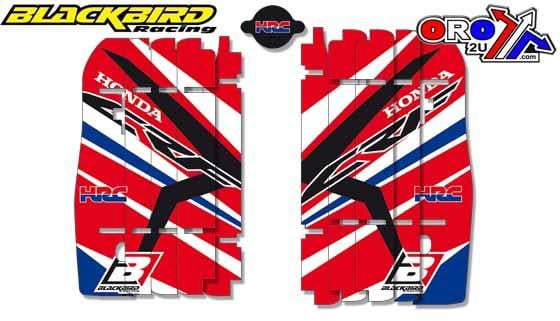 10-13 CRF250 RAD LOUVER DECAL, BLACKBIRD A102R15 TEAM HRC