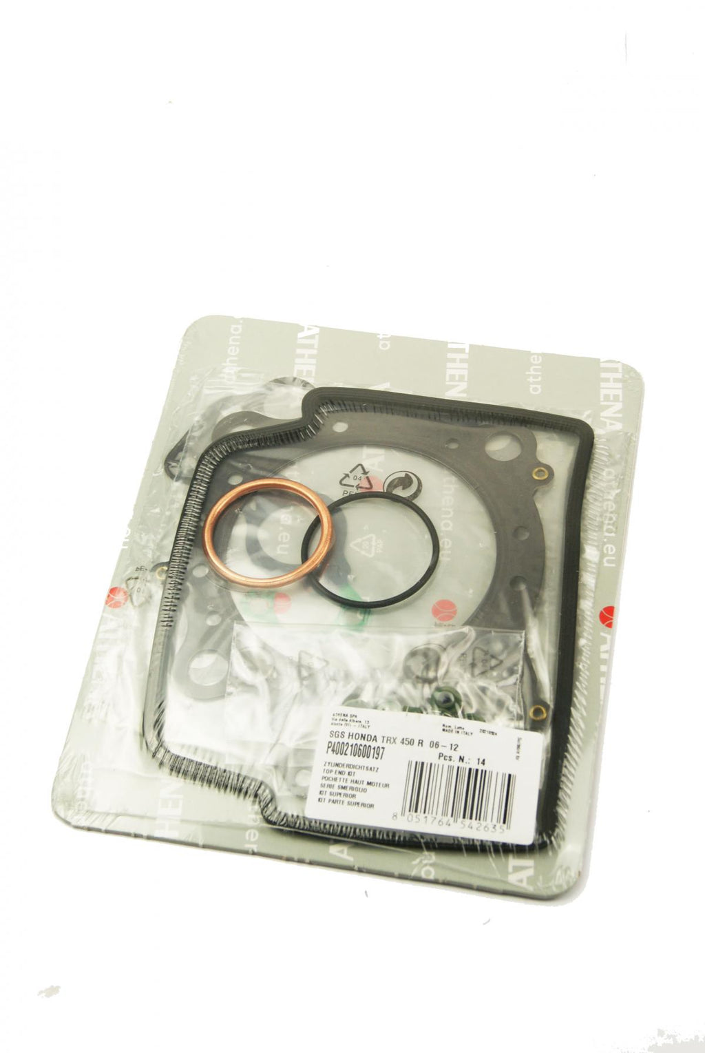 TOP END GASKET SET HONDA TRX 450 06-14, ATHENA P400210600197