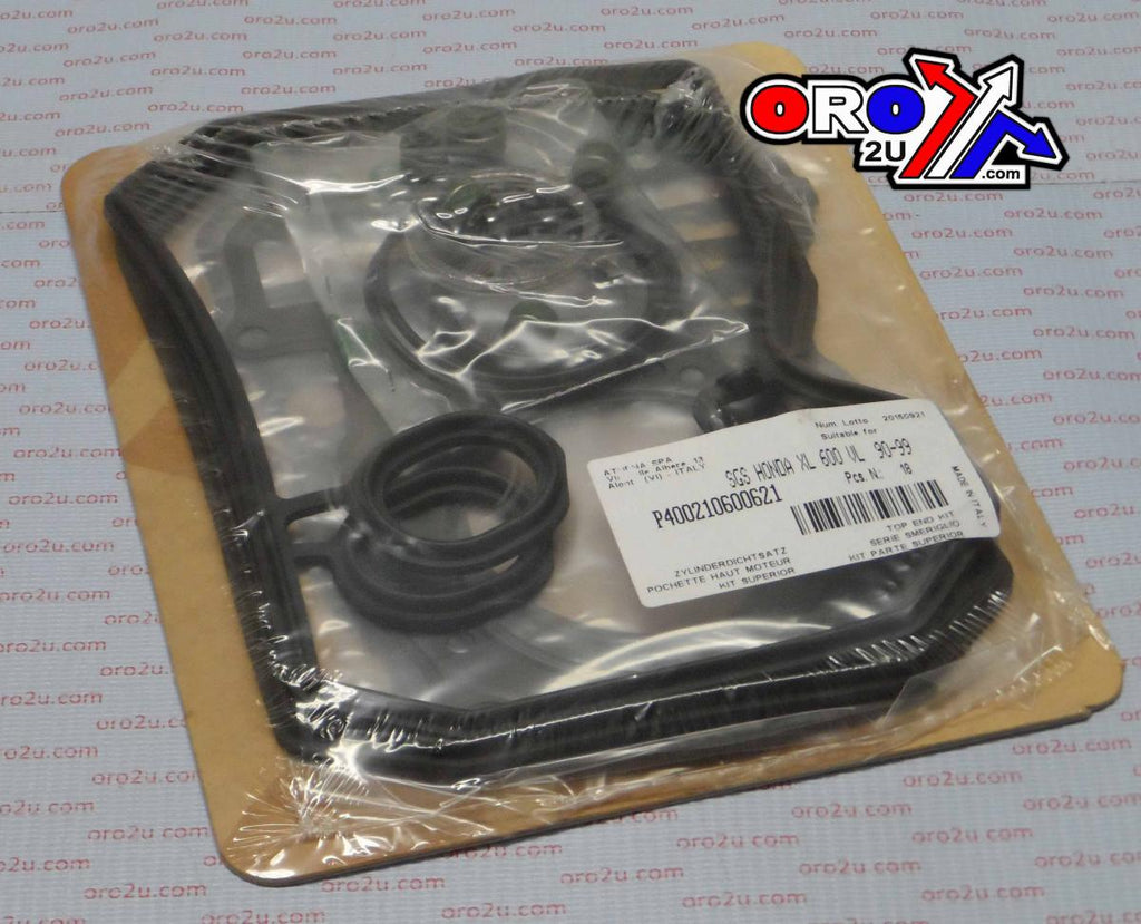 TOP END GASKET SET HONDA XL 600V 90-99, ATHENA P400210600621 TRANSALP