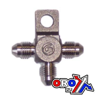 TEE FITTING WITH LUG 3/8UNF, GOODRIDGE SWAGE CRIMP FITTING 600 Series -3, 3-WAY FITTING 5136-03C, UP-05039