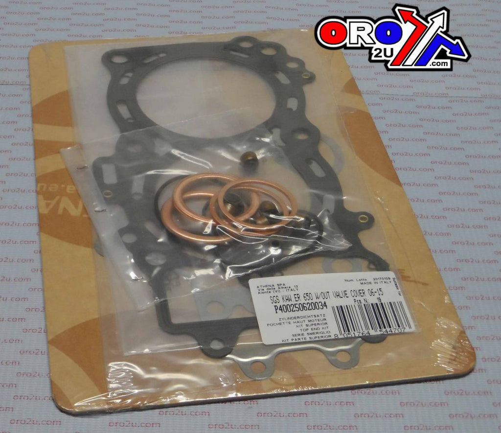 TOP END GASKET SET KAWASAKI ER, EX,KLE 650 06-20, ATHENA P400250620034 ER-6/VERSYS/VULCAN