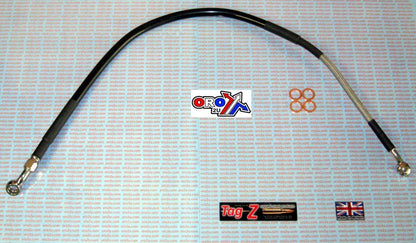 HOSE REAR BRAKE SILVER / BLK YZ125 YZ250 94-97 WRF400 98 Y01-2-006/P