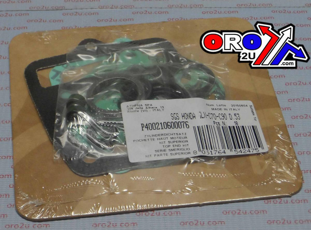 TOP END GASKET SET C70/C90/MM70 88-91 D.53MM, ATHENA P400210600076 HONDA