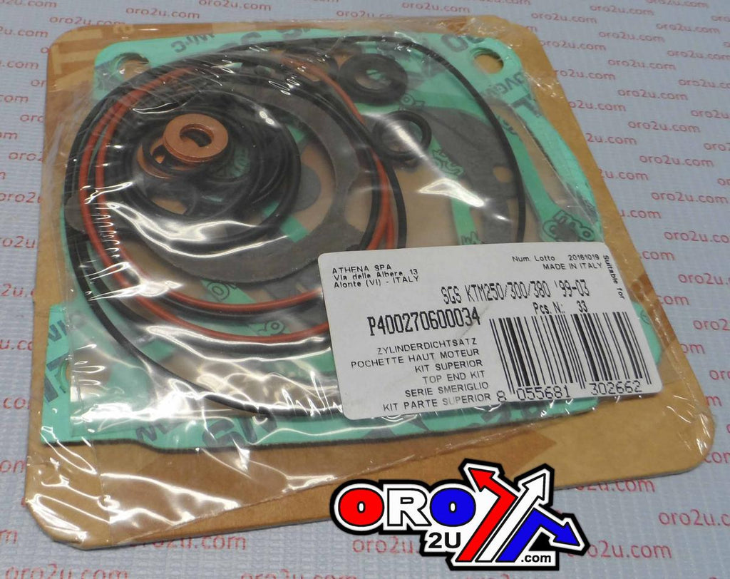TOP END GASKET SET EXC/MXC/SX 250/300/380 99-03, ATHENA P400270600034 KTM