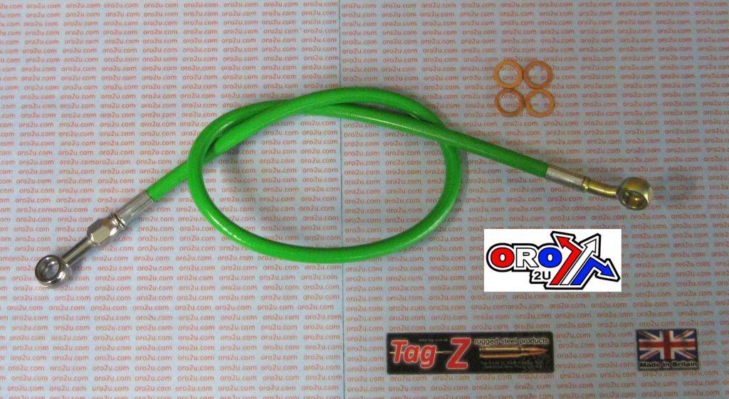 HOSE REAR BRAKE GREEN / BLK KX125/250 (K2-K5) 1995-98