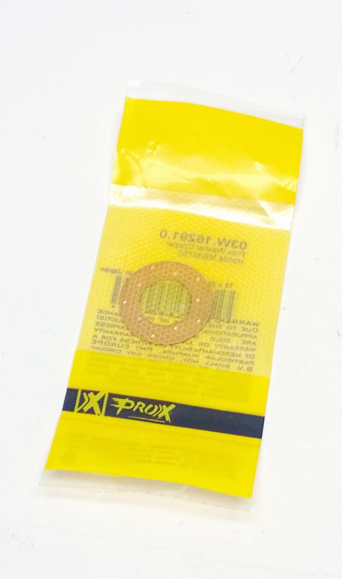 THRUST WASHER 16x29x1.0 EACH, PROX 03W.16291.0 COPPER