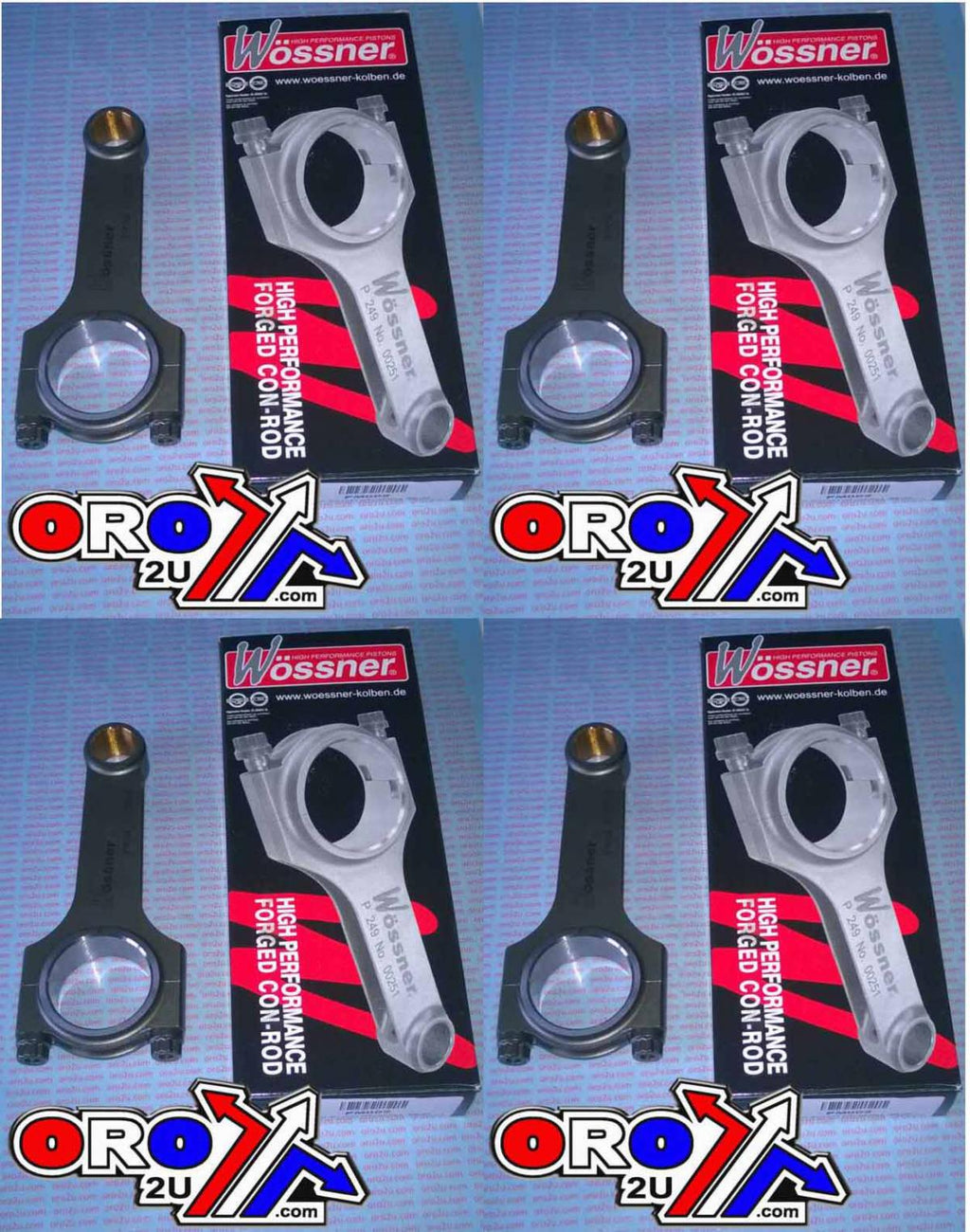 CONNECTING ROD SET 4 1300 HAYABUSA, WOSSNER KCRM002H SUZUKI ROAD