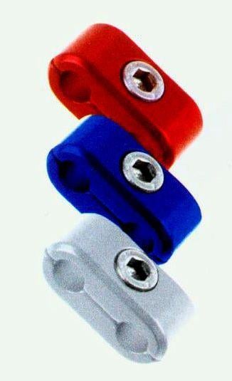 HOSE SEPARATOR SILVER Brake Throttle Clutch Cable Clips Clamp Protector Line Wire Clips Cover For Sportster
