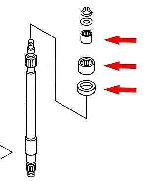 82-95 XT550/600 CLUTCH PUSH, ROD REPAIR KIT K&L 17-1829, Made in Japan.