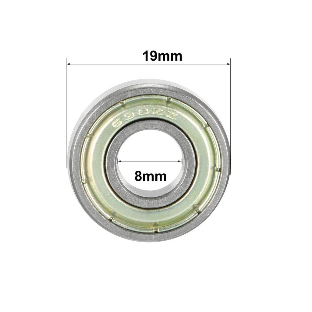 BEARING 698 2Z DUNLOP 8x19x6 STEEL SEALED EACH