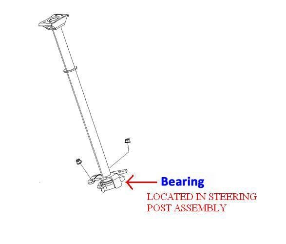 BEARING SEALED STEERING POST CS6205-2RS, 1823467, 1823773 POLARIS, AT-08900
