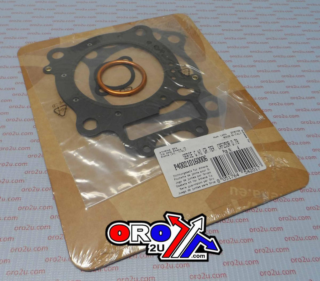 GASKET SET TOP END STD 78.00mm HONDA 2004 - 2015 CRF 250 R F X ATHENA P400210160006