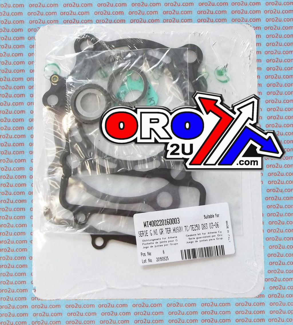 TOP END GASKET SET HUSQVARNA TC/TE 250 03-09, ATHENA P400220160003 FOR 83MM 300CC BIG BORE KIT