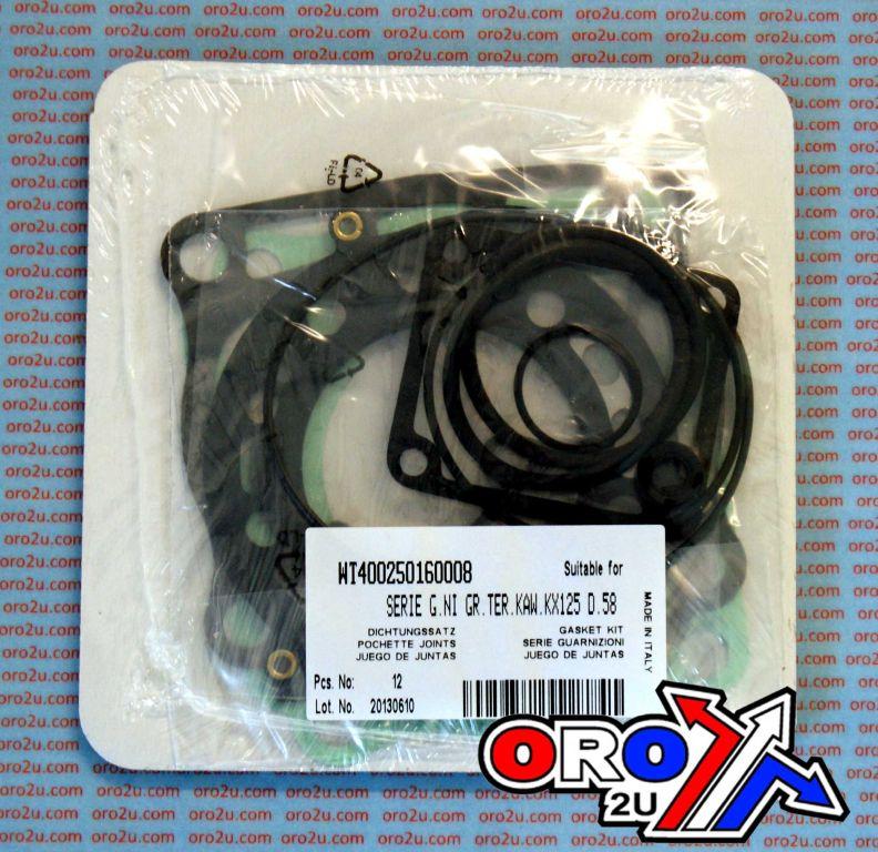 TOP END GASKET SET KAWASAKI KX 125 03-07, ATHENA P400250160008 FOR 58MM 144CC BIG BORE KIT