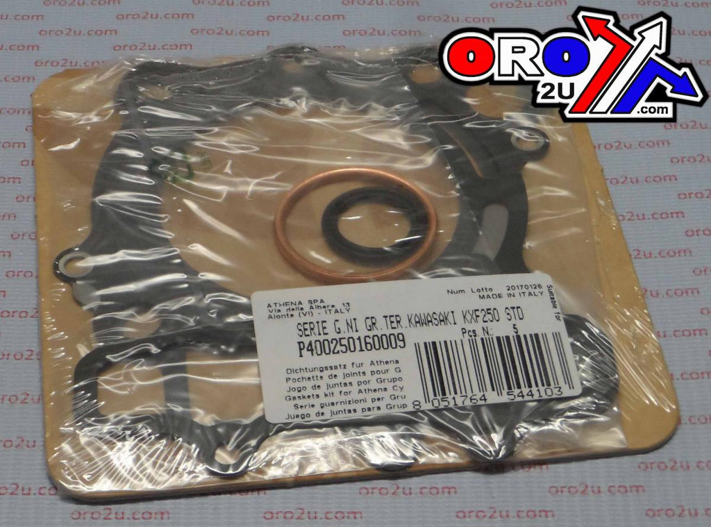TOP END GASKET SET 77MM KAWASAKI KX 250 09-16, ATHENA P400250160009 STD BORE
