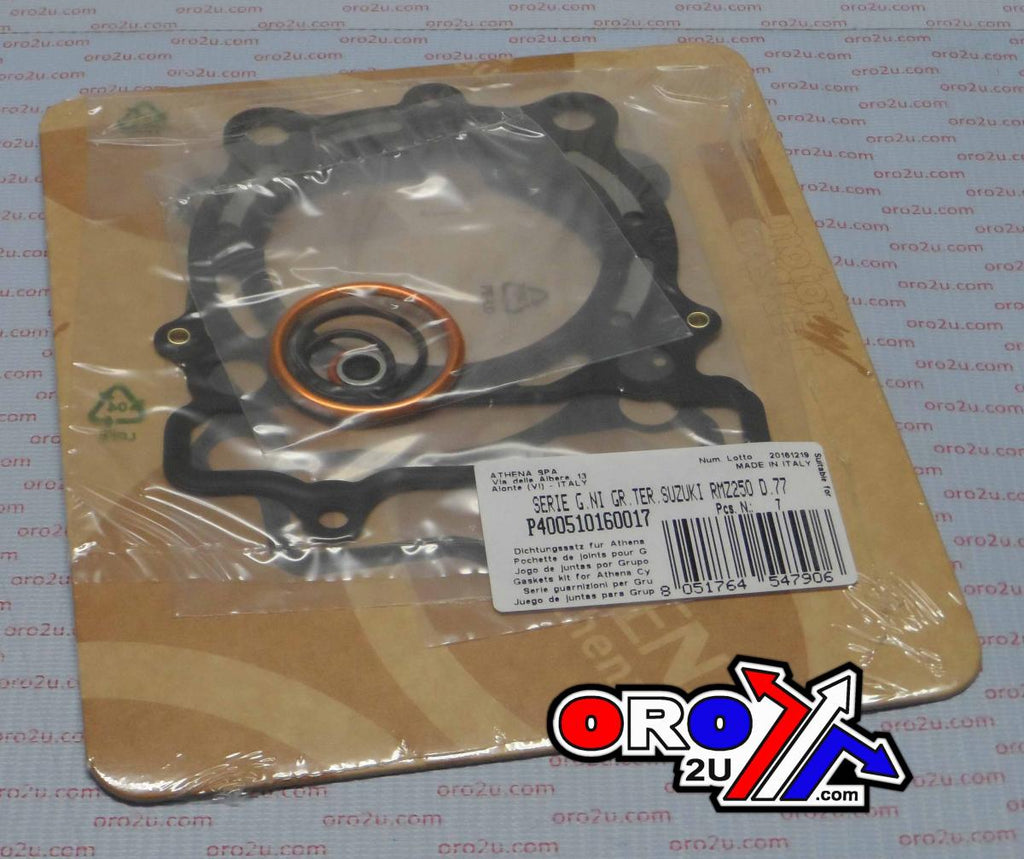 TOP END GASKET SET 77MM SUZUKI RM-Z 250 10-18, ATHENA P400510160017 STD BORE