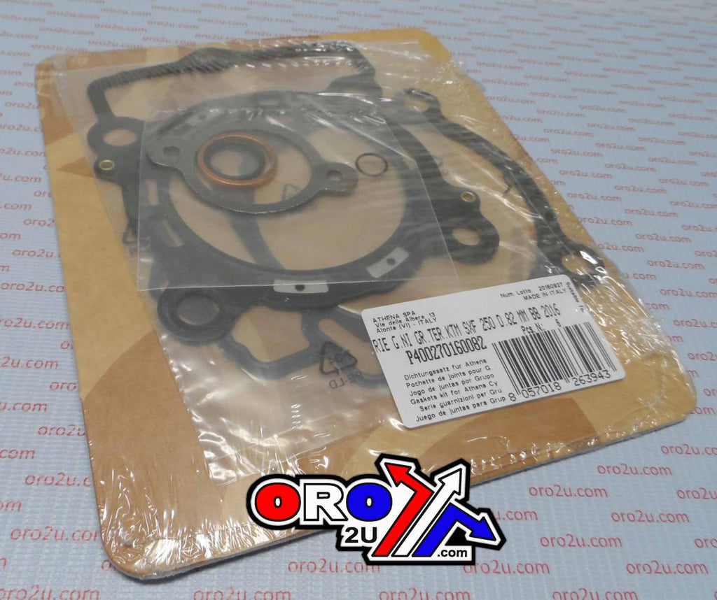 TOP END GASKET SET 82MM KTM SX-F/XC-F 250 16-21, ATHENA P400270160082 276CC BIG BORE