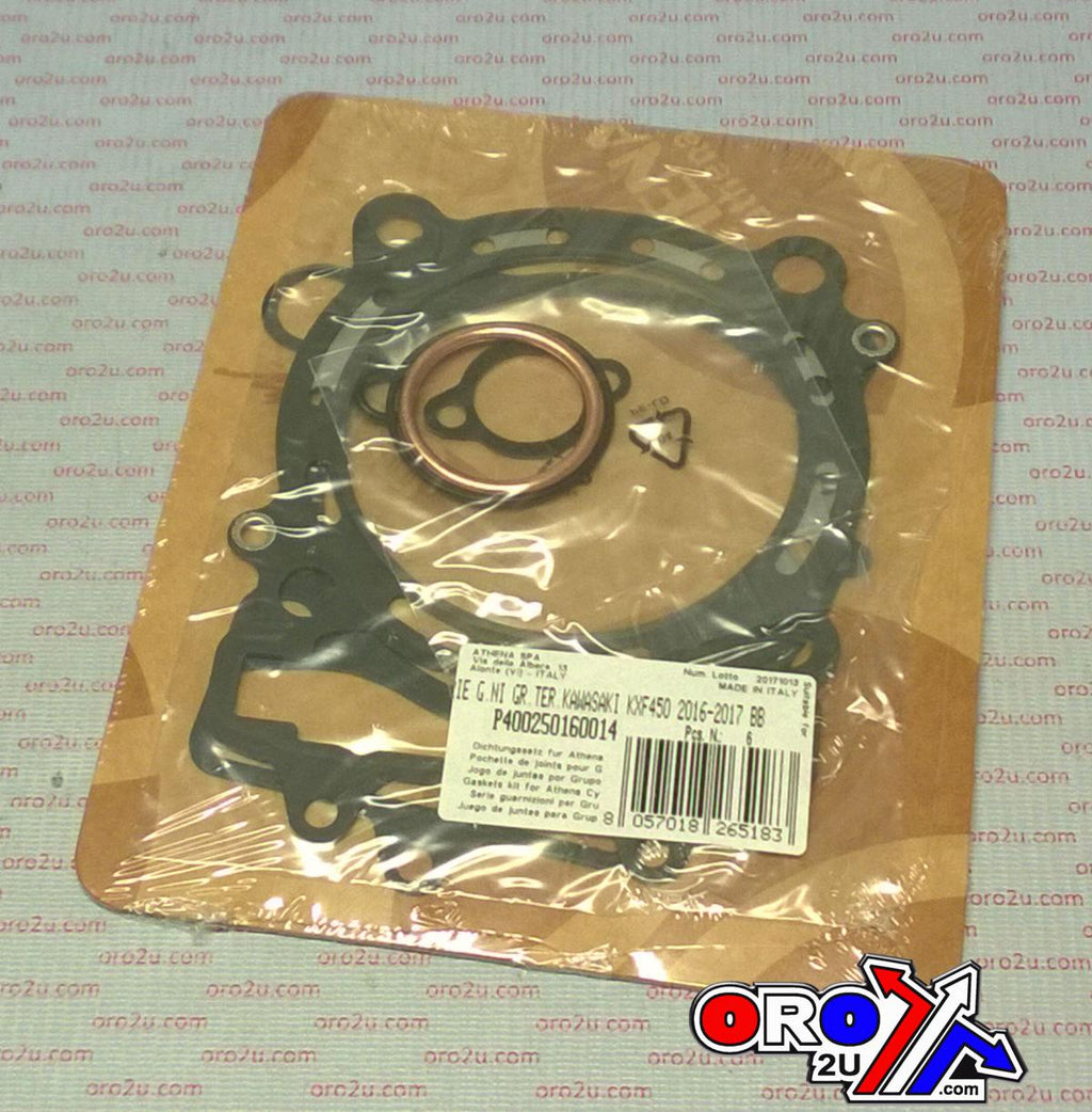 TOP END GASKET SET 100MM KAWASAKI KX 450 16-18, ATHENA P400250160014 490CC BIG BORE