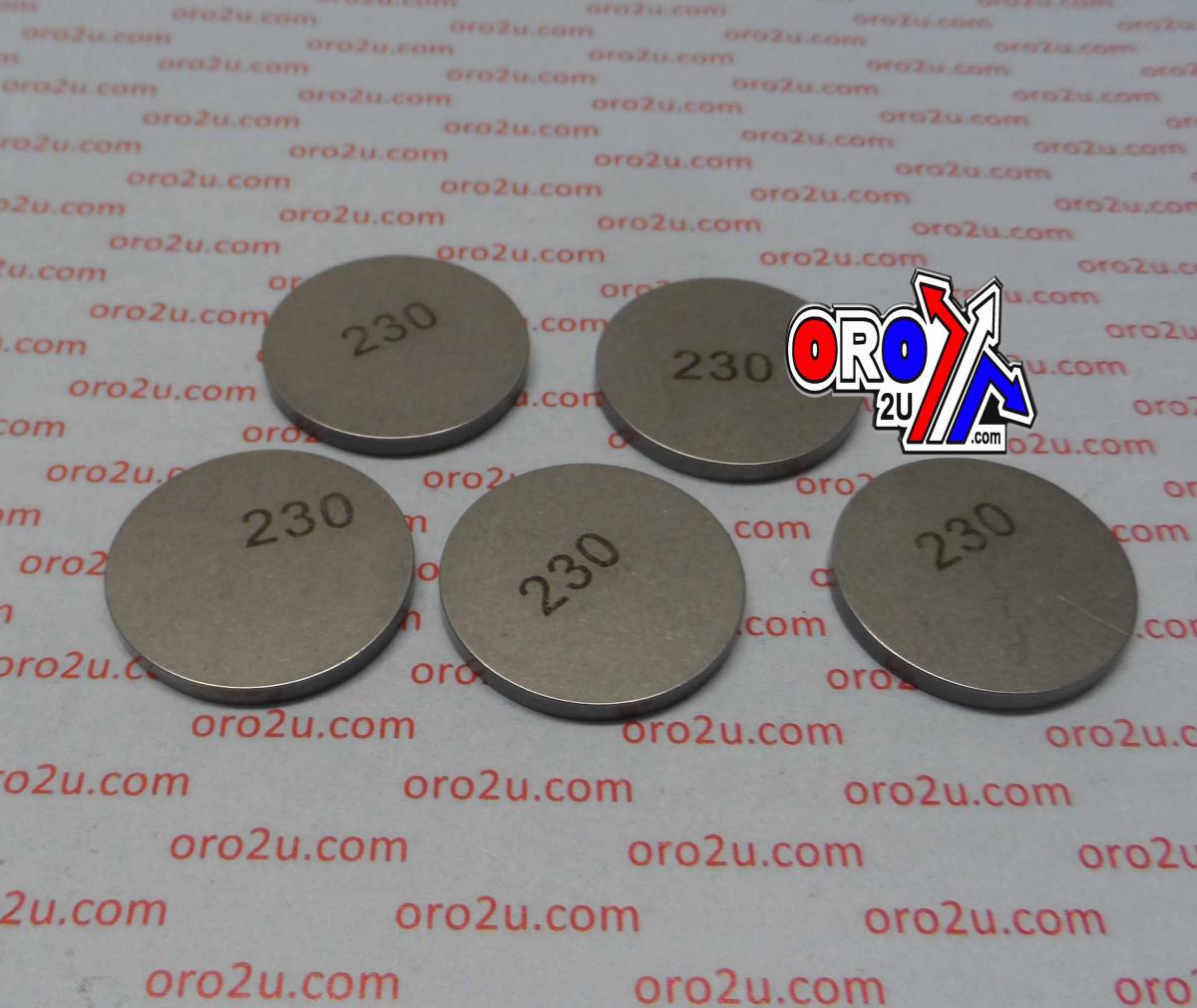 VALVE SHIM 2.30 25mm PK/5 K&L 13-7524