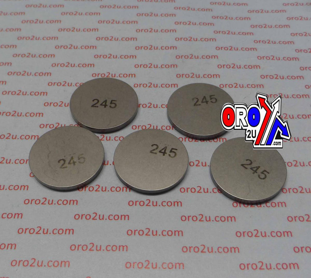 VALVE SHIM 2.45 25mm PK/5 K&L 13-7527