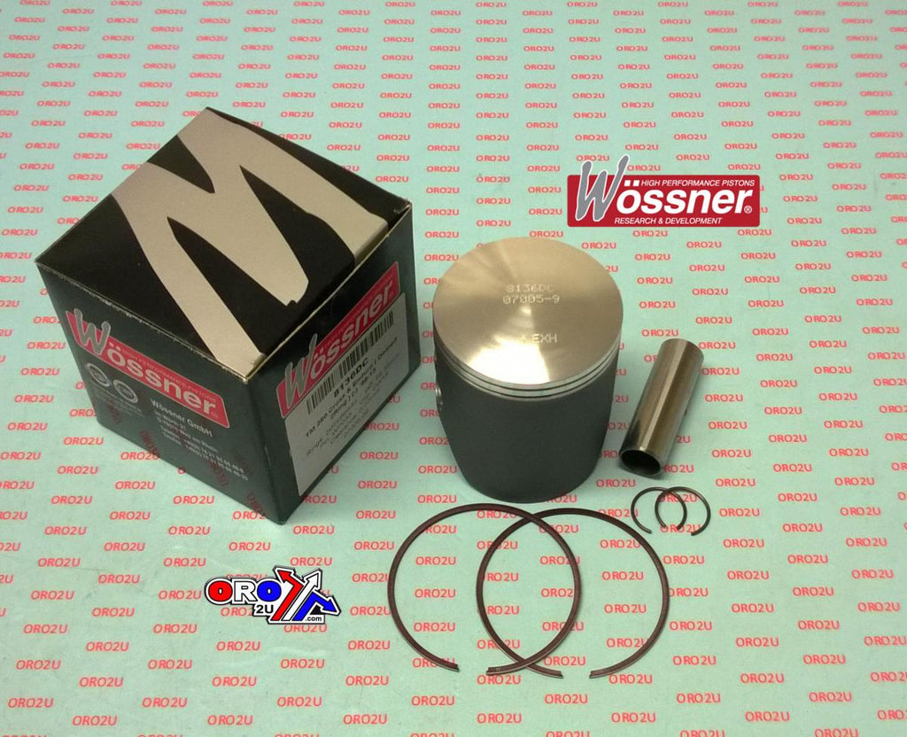 PISTON 94-09 TM250 66.4 DOMED, WOSSNER 8136DA TWIN RING
