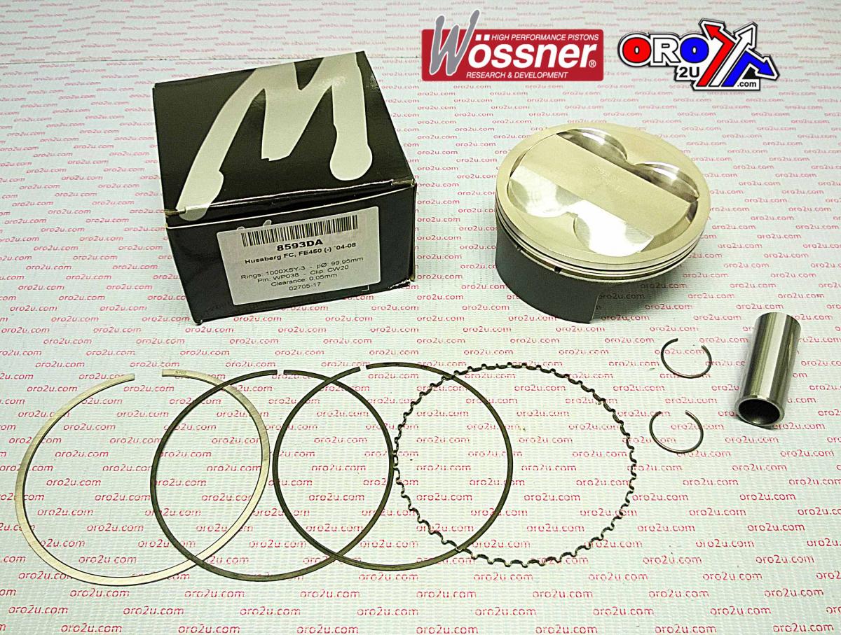 PISTON 04-09 HUSABERG 450 100, WOSSNER 8593DA FORGED KIT