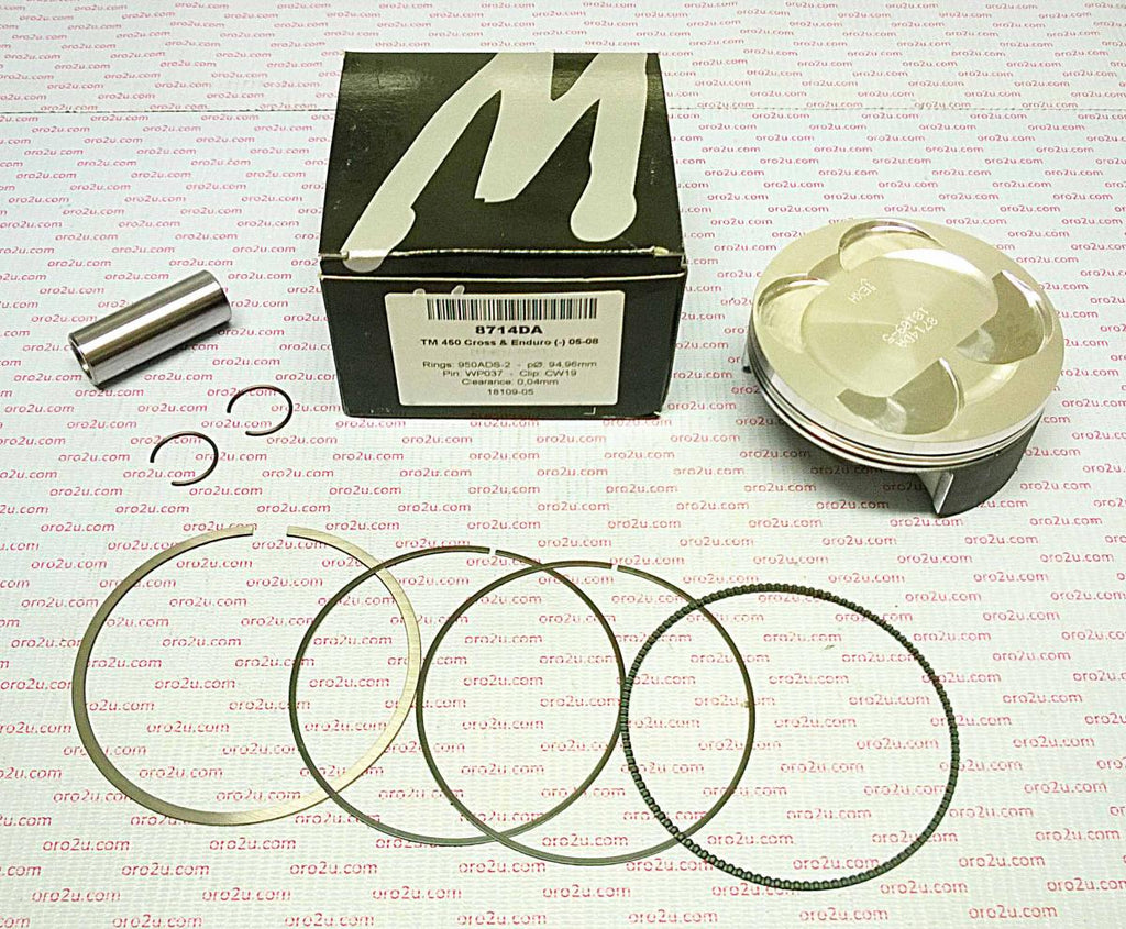 PISTON KIT 05-09 TM 450 F 95mm, FORGED WOSSNER 8714DC