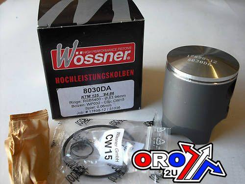 PISTON KIT 84-86 KTM125 54.00, FORGED WOSSNER KIT 8030DC