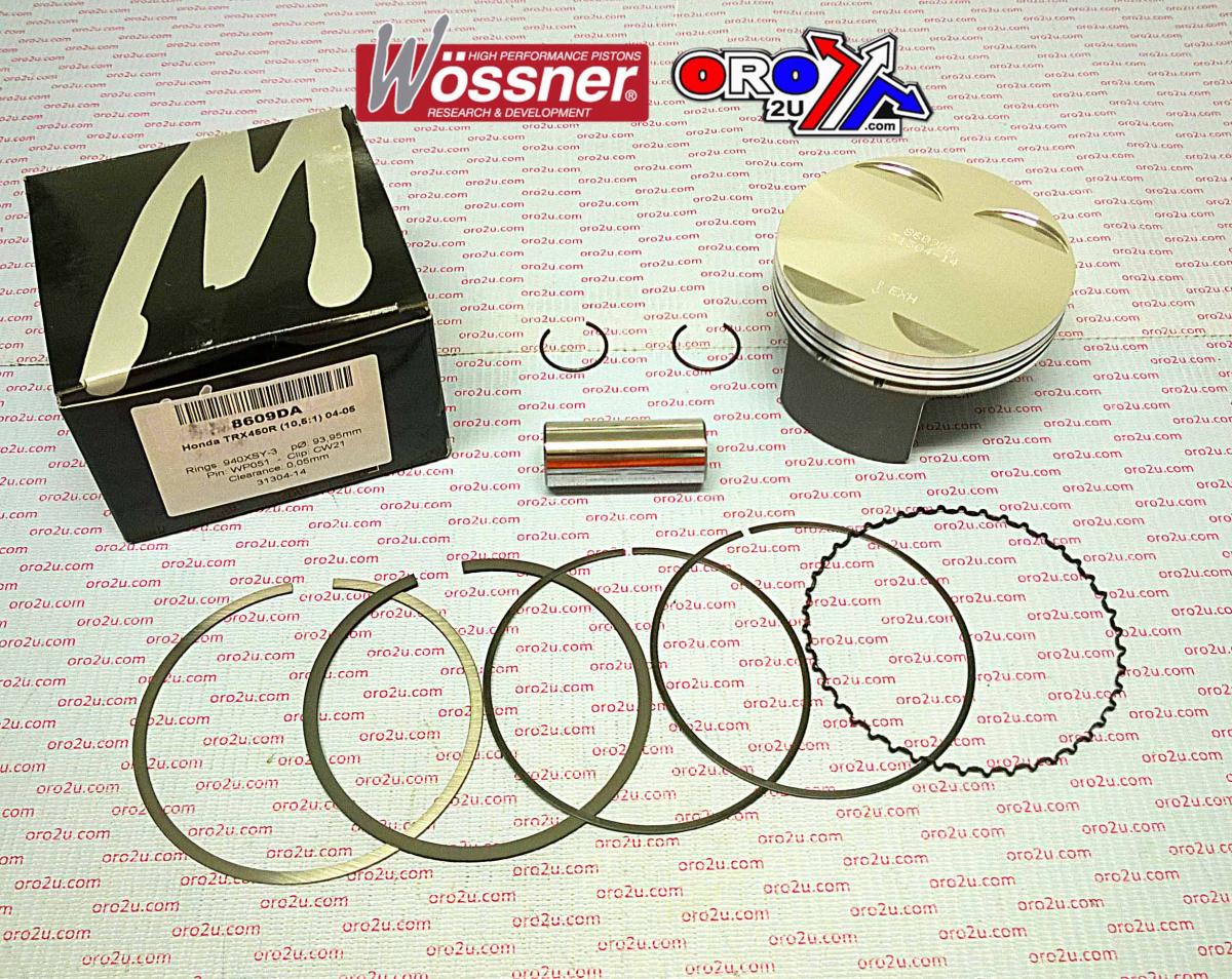 PISTON KIT 04-05 TRX450 94.00, FORGED WOSSNER 8609DC