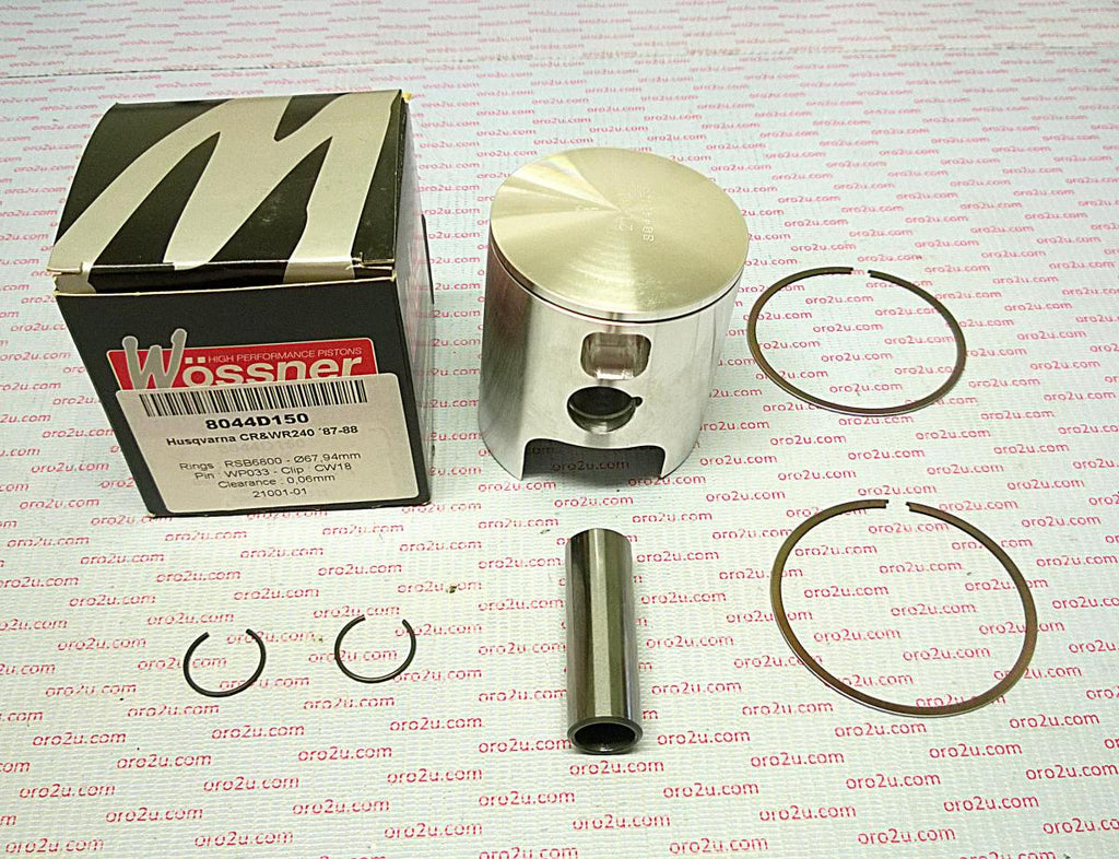 PISTON KIT 87-88 CR/WR240 67.5, WOSSNER 8044D100 HUSQVARNA