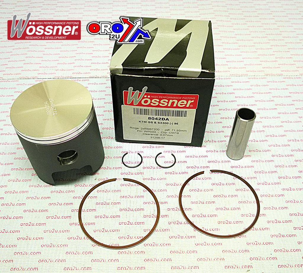 PISTON KIT 1995 KTM300 72.00, FORGED WOSSNER 8042DB