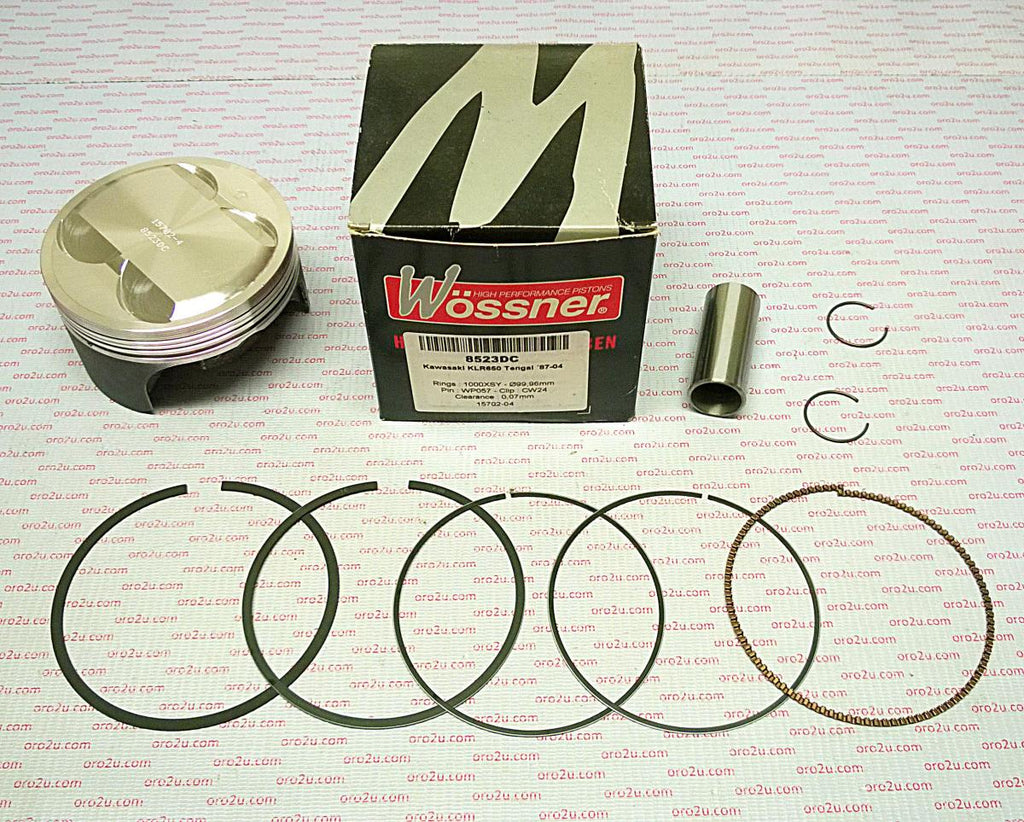 PISTON KIT 87-04 KLR650 100.00, FORGED WOSSNER 8523DA 13001-1284