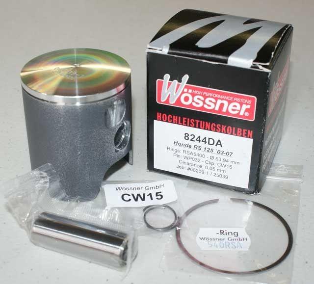 PISTON KIT RS125 GP DOMED 54.0 A, FORGED WOSSNER 8244DA