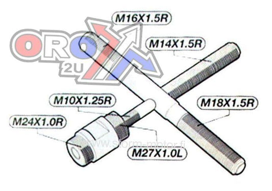 FLYWHEEL ROTOR PULLER UNIVERSAL 6 SIZES