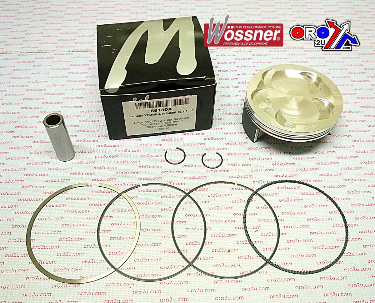 PISTON KIT 05 YZF/WR450F 95.00, WOSSNER 8613DA, 5TJ-11631-00-00