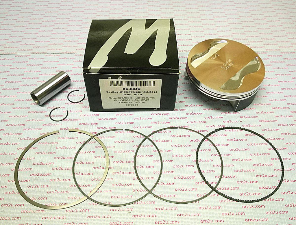 PISTON KIT 06-09 GASGAS 450 97, FORGED WOSSNER 8638DA