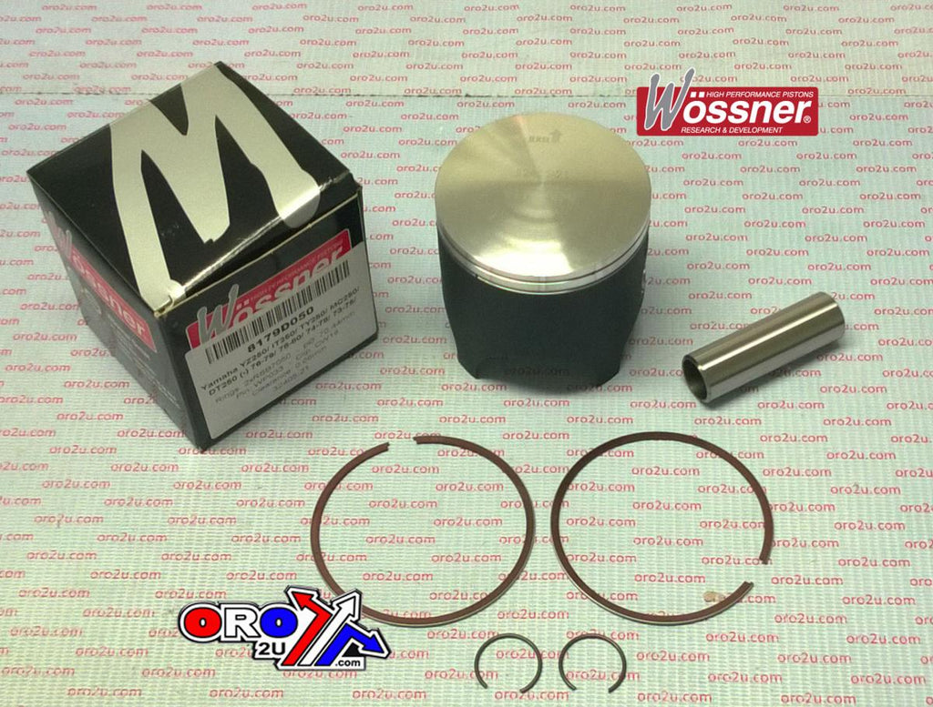 PISTON KIT 76-79 YZ250 70.50, WOSSNER 8179D050 YAMAHA
