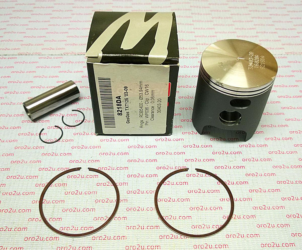 PISTON KIT 03-09 TXT125 GASGAS, FORGED WOSSNER 8218DA
