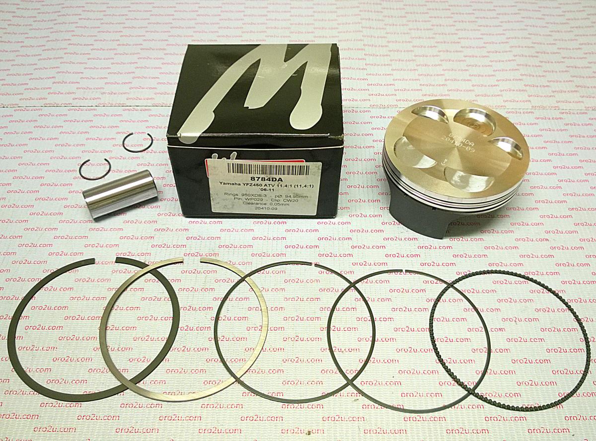 PISTON KIT 06-13 YFZ450 94 B, FORGED WOSSNER 8784DB