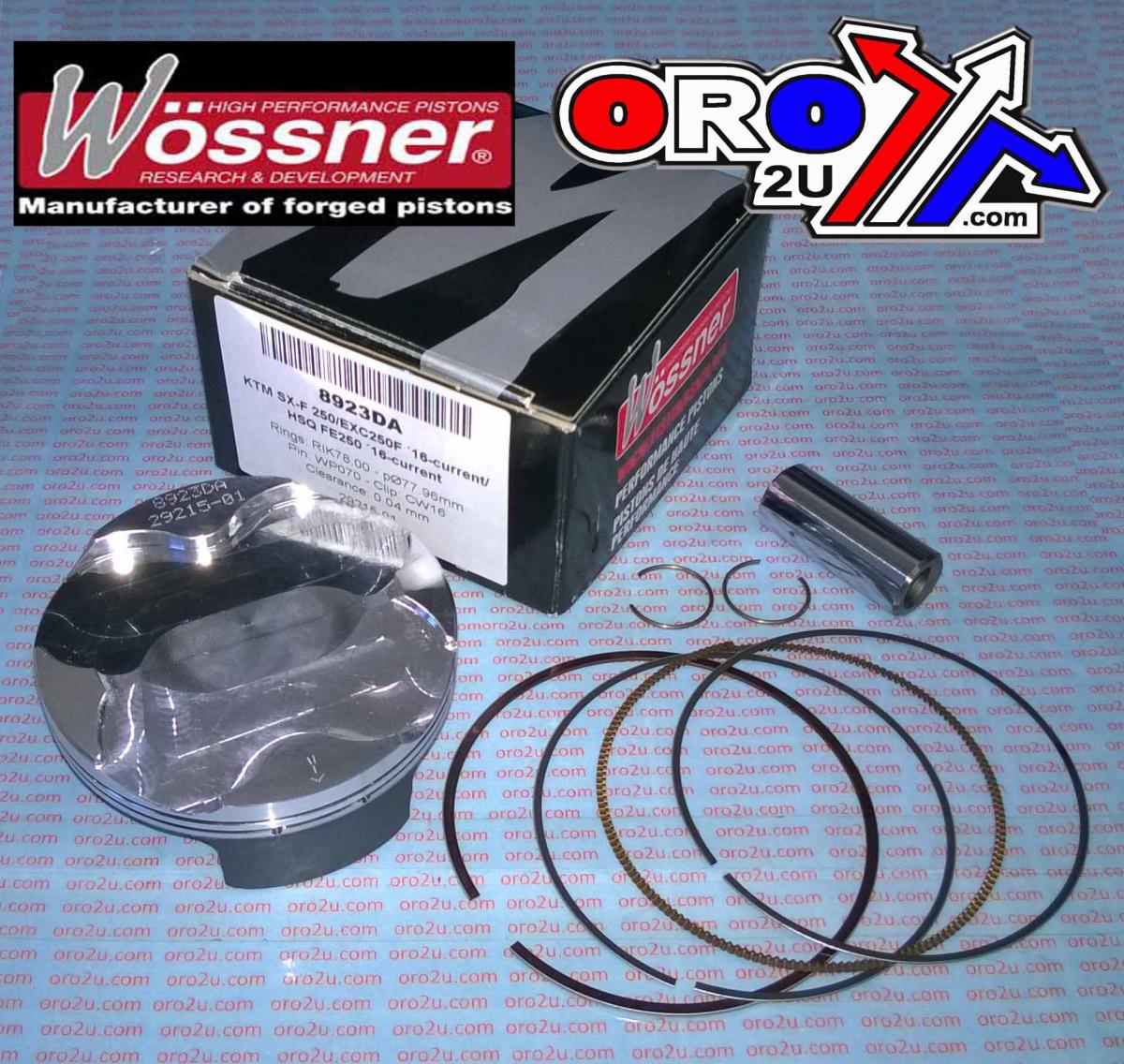 PISTON KIT 16-22 SXF250 78mm A, WOSSNER 8923DA KTM 79030207000