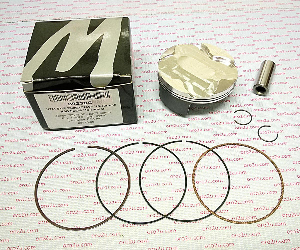PISTON KIT 16-22 SXF250 78mm B, WOSSNER 8923DB KTM