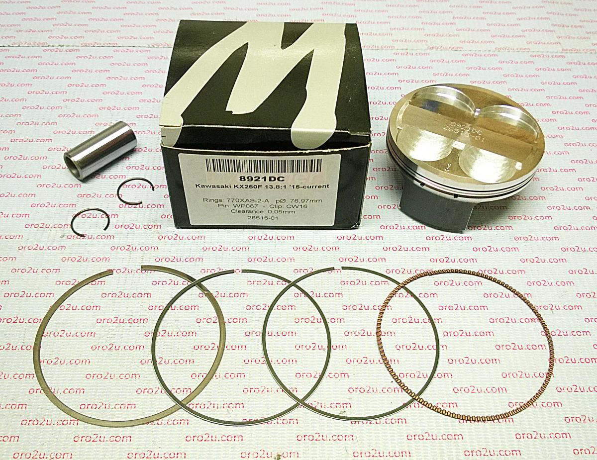 PISTON KIT 15-16 KX250F 77 B, 8921DB WOSSNER KAWASAKI, KXF250
