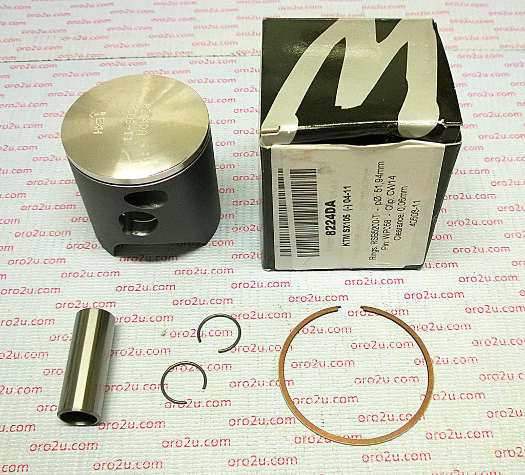 PISTON KIT KTM 105 SX XC 52.00, FORGED WOSSNER 8224DB 03-08