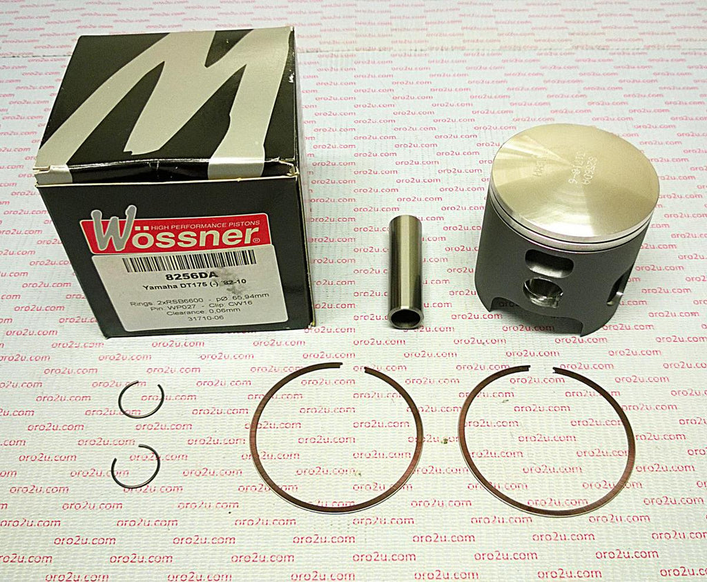 PISTON KIT 82-10 DT175 68.00, FORGED WOSSNER 8256D200