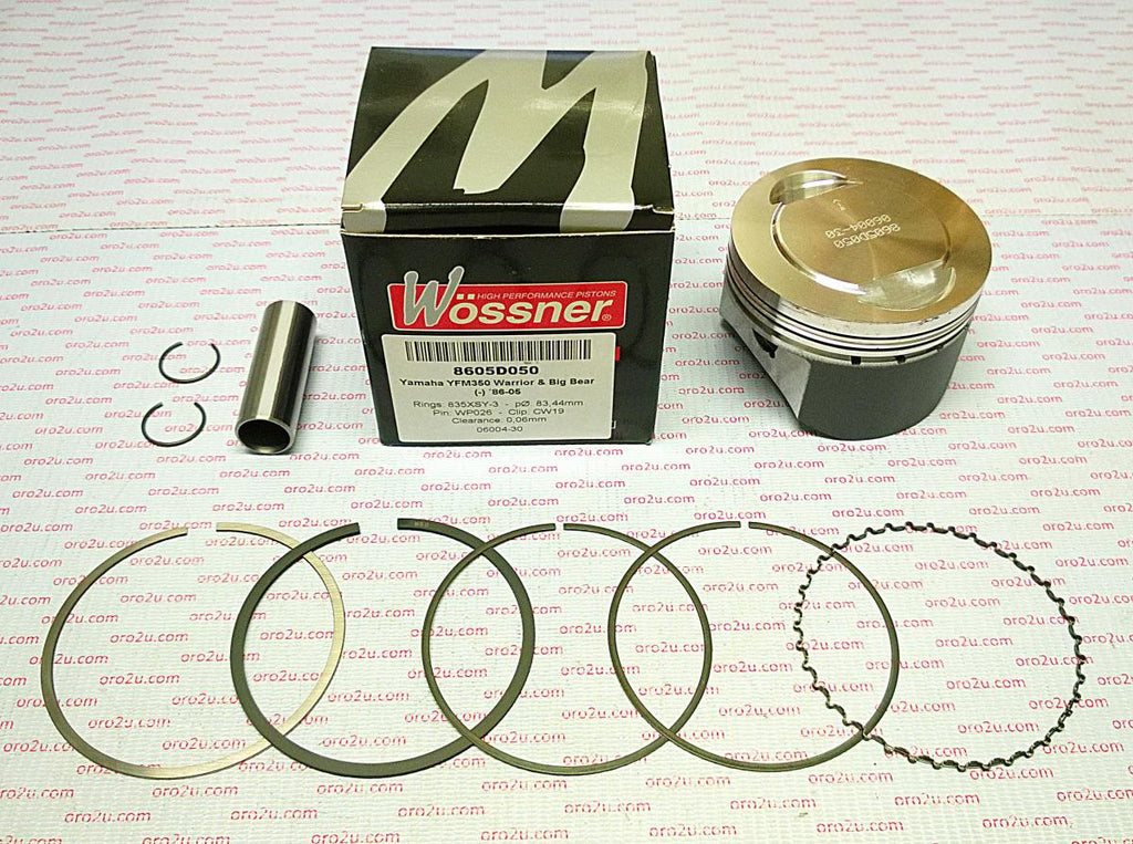 PISTON KIT 95-05 YFM350 83.00, FORGED WOSSNER 8605DB