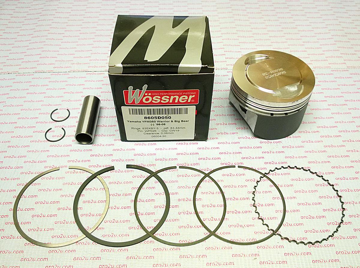 PISTON KIT 95-05 YFM350 83.00, FORGED WOSSNER 8605DB