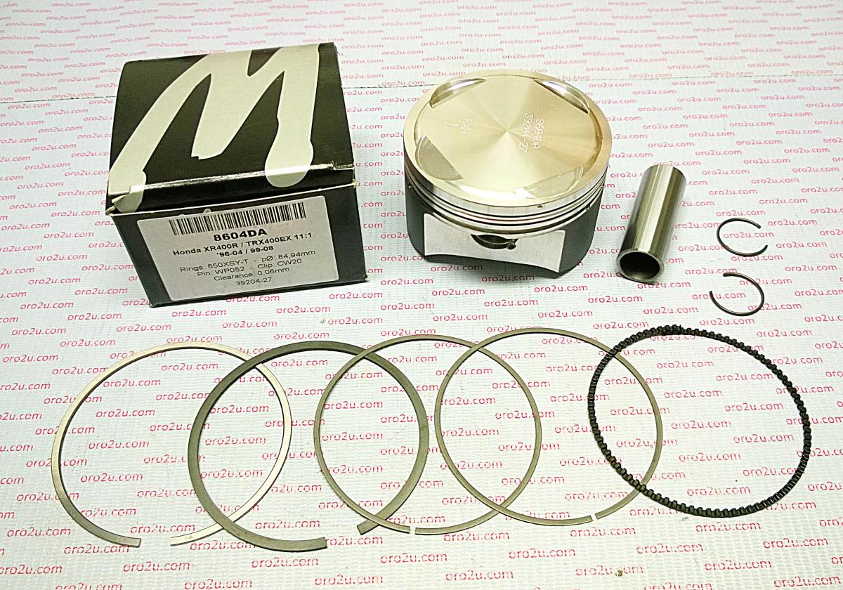 PISTON KIT XR400 TRX400 88.00, FORGED WOSSNER 8604D300