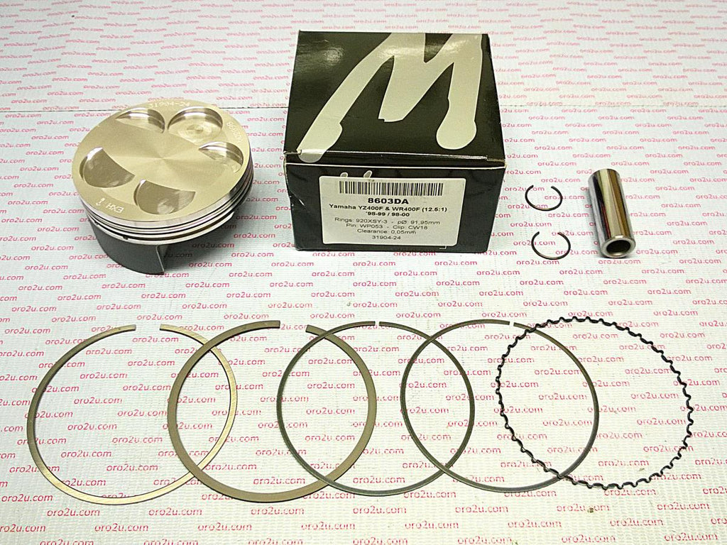 PISTON KIT 98-99 YZF400 92.00, FORGED WOSSNER 8603DB