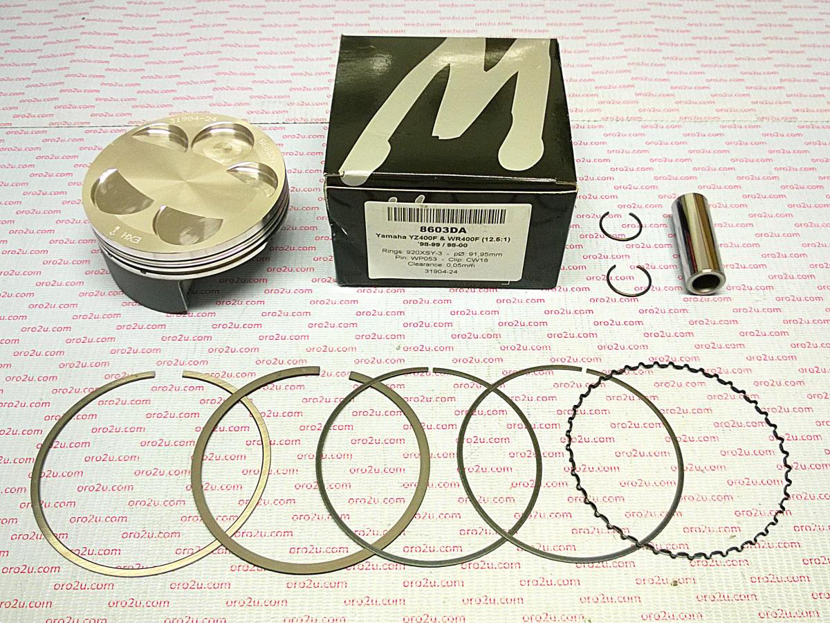 PISTON KIT 98-99 YZF400 93.00, FORGED WOSSNER 8603D100